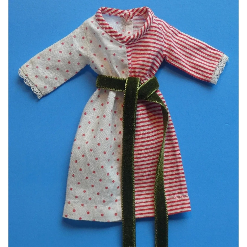 Vintage AC Palitoy Tressy Great Date Mates Red Stripe & Polka Dot Dress VHTF